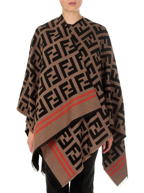 fendi poncho women's.